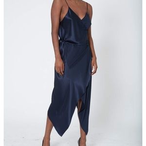 KES Augustine silk wrap dress